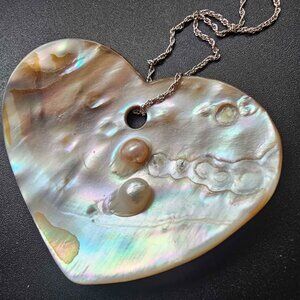 Heart-Shaped Pearl Necklace